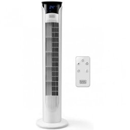 Ventilator Ventilator turn Temporizator, Control touch, Telecomanda, 3 trepte de viteza, H 81 cm, Alb