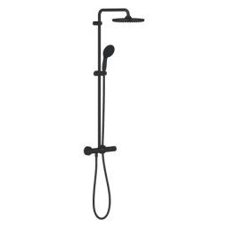 Sistem de dus fix si mobil Grohe Tempesta 250, cu baterie termostatata, negru mat -266702431