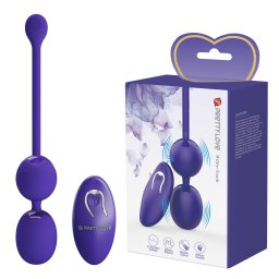 Pretty Love Willie-Youth Vibrating Kegel Balls with Remote Control Purple