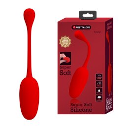 Pretty Love Knucker Super Soft Silicone Vibration Egg Red