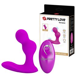 Pretty Love Terrance Anal Vibrator with Remote Control Purple