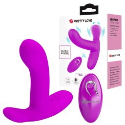 Pretty Love Vibrator Geri Super Power Dual Stimulator Purple