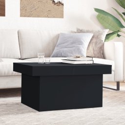 Masuta de cafea, negru, 80x55x40 cm, lemn prelucrat GartenMobel Dekor