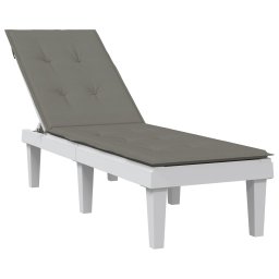 Perna de sezlong, melanj gri închis, (75+105)x 50x3 cm textil GartenMobel Dekor