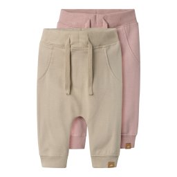 NAME IT Pantaloni 'Takki' bej / roz pal