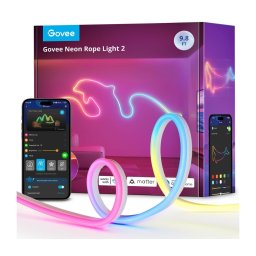 Bandă LED flexibilă Govee Neon 2 MATTER 3m RGBIC Wi-Fi