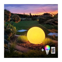 Lampă LED RGB reglabilă GLOBO 1xE27/8,5W/230V Ø60 cm IP44 + DO