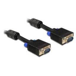 Delock VGA HD15M/HD15M dual-shielded w/2*ferrite core 1m cable