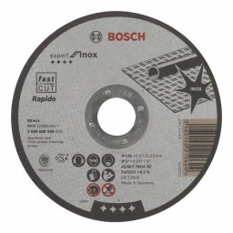 Disc de taiere pentru otel inoxidabil, 125 x 22.33 mm