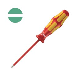 surubelnita dreapta VDE 0,4 2,5 80 mm WERA 160 i cu maner Kraftform antirostogolire pentru borne si tablouri electrice 05006100001