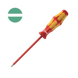 surubelnita dreapta VDE 0,5 3 100 mm WERA 160 i cu maner Kraftform antirostogolire pentru borne si tablouri electrice 05006105001