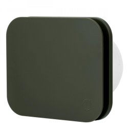 Ventilator de baie Turbionaire TREND 100 SDSG , Panou frontal Dark Sage Grey mat, Presiune superioara pana la 35 Pa, Clapeta antiretur, Diametru racord 100mm, Silentios, Protectie IPX4, Aspiratie perimetrala, Design minimalist