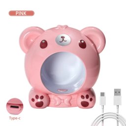 Mini Lampa UV/LED Pink Teddy Bear 16W