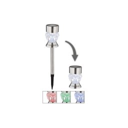 Corp de iluminat LED RGBW solar 2 în 1 Globo 33986-2 SOLAR LED/0,06W/3V IP44