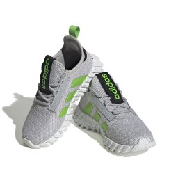adidas Kids Kaptir 30 Athletic Sneakers (Little KidBig Kid) Grey TwoLucid LimeCore Black