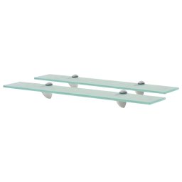 Rafturi suspendate, 2 buc., 60 x 10 cm, sticla, 8 mm GartenMobel Dekor