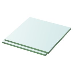 Rafturi, 2 buc., 30 x 30 cm, panouri sticla transparenta GartenMobel Dekor