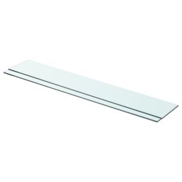 Rafturi, 2 buc., 80 x 12 cm, panouri sticla transparenta GartenMobel Dekor