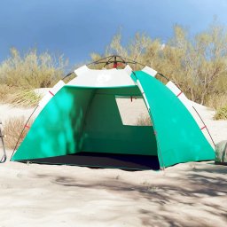 Cort camping 4 persoane verde marin impermeabil setare rapida GartenMobel Dekor