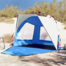 Cort camping 4 persoane albastru azur impermeabil setare rapida GartenMobel Dekor
