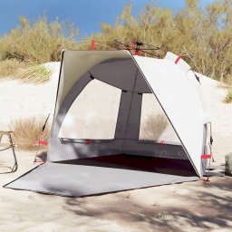 Cort camping 4 persoane gri impermeabil setare rapida GartenMobel Dekor