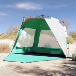 Cort camping 3 persoane verde marin impermeabil setare rapida GartenMobel Dekor