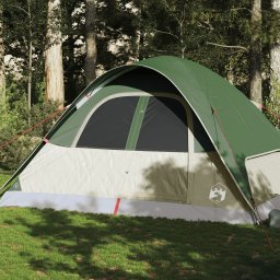 Cort de camping cupola pentru 6 persoane, verde, impermeabil GartenMobel Dekor