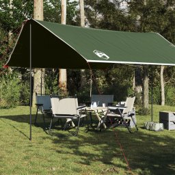 Prelata de camping, verde, 430x380x210 cm, impermeabila GartenMobel Dekor