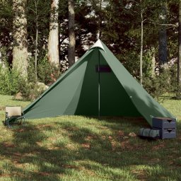 Cort de familie tipi pentru 7 persoane, verde, impermeabil GartenMobel Dekor