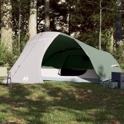 Cort de camping cupola pentru 4 persoane, verde, impermeabil GartenMobel Dekor