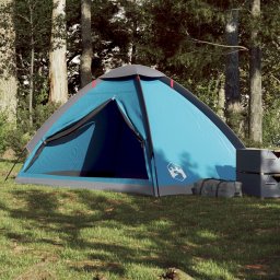 Cort de camping cupola pentru 4 persoane, albastru, impermeabil GartenMobel Dekor