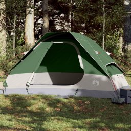 Cort de camping cupola pentru 2 persoane, verde, impermeabil GartenMobel Dekor