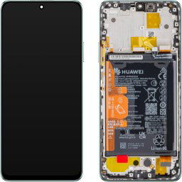 Piese si componente Display cu Touchscreen Huawei nova Y90, cu Rama si Acumulator, Verde (Emerald Green), Service Pack 02355ARG