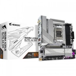 Placa de baza Gigabyte B650M AORUS ELITE AX ICE, AMD B650, Socket AM5, mATX