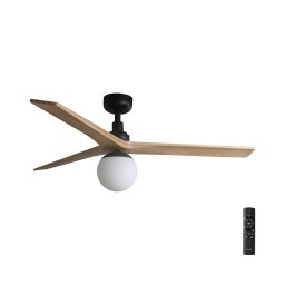 Ventilator de tavan FARO 34283-11L KLIM M 1xE27/15W/230V lemn/negru + telecomandă