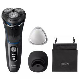 Aparat de ras PHILIPS electric Shaver Seria 3000 S3344/13, 60 minute, Negru