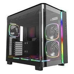 Carcasa Carcasa KING 95 PRO Midi-Tower, Tempered Glass, ARGB, Fara sursa, Negru