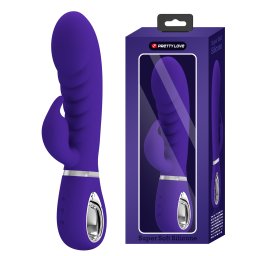 Pretty Love Prescott Red Super Soft Silicone Dual Vibrator Purple