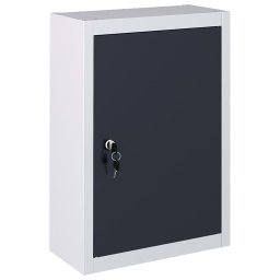 Dulap de scule de perete, gri & negru, metal, stil industrial GartenMobel Dekor