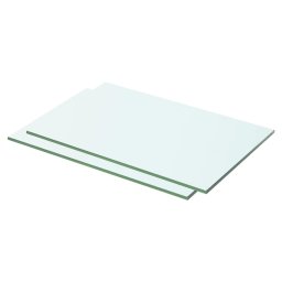 Rafturi, 2 buc., 50 x 25 cm, panouri sticla transparenta GartenMobel Dekor
