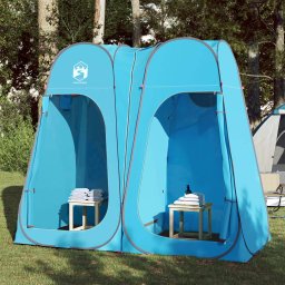 Cort de intimitate pop-up, albastru, impermeabil GartenMobel Dekor