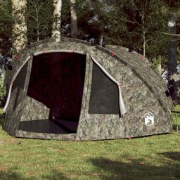 Cort de pescuit pentru 4 persoane, camuflaj, impermeabil GartenMobel Dekor