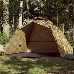 Cort de pescuit pentru 4 persoane, camuflaj, setare rapida GartenMobel Dekor