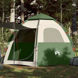 Cort de familie pentru 4 persoane verde setare rapida GartenMobel Dekor