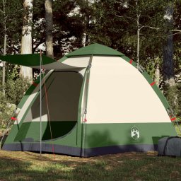 Cort de familie pentru 4 persoane verde setare rapida GartenMobel Dekor
