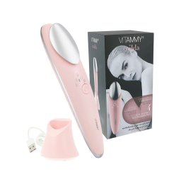 Aparat multifunctional de ingrijire faciala Vitammy Milda, pentru toate tipurile de ten, tratament cald, rece, masaj si vibratii, wireless