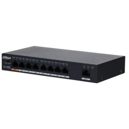 Switch 8 porturi PoE + 1 port Gigabit Dahua PFS3009-8ET1GT-96