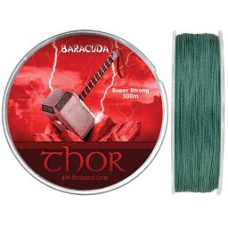 Fir textil Baracuda Thor 4X 300 m, culoare verde