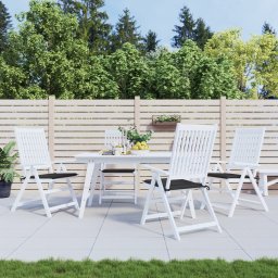 Perne scaune gradina 4 buc. negru 40x40x3 cm tesatura Oxford GartenMobel Dekor