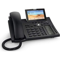 Telefon D385, 12 conturi SIP Bluetooth PoE Negru